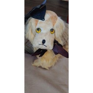 Plush 1960's vintage cocker spaniel? Graduate stuffed toy dog
